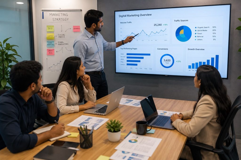 Traffic Sources, conversions, growth analytics