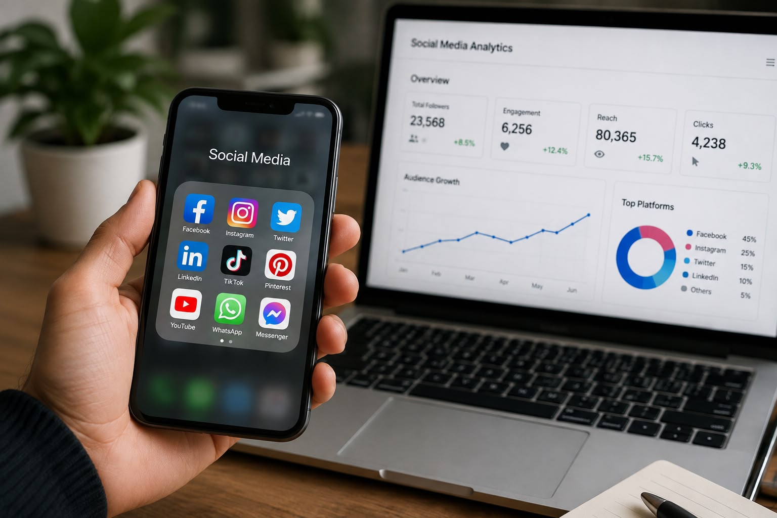 Audience Growth, Engagement, reach and Performance metrics